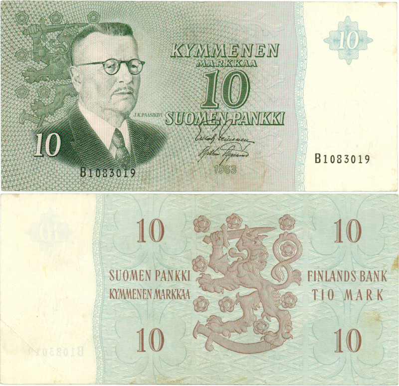 10 Markkaa 1963 B1083019